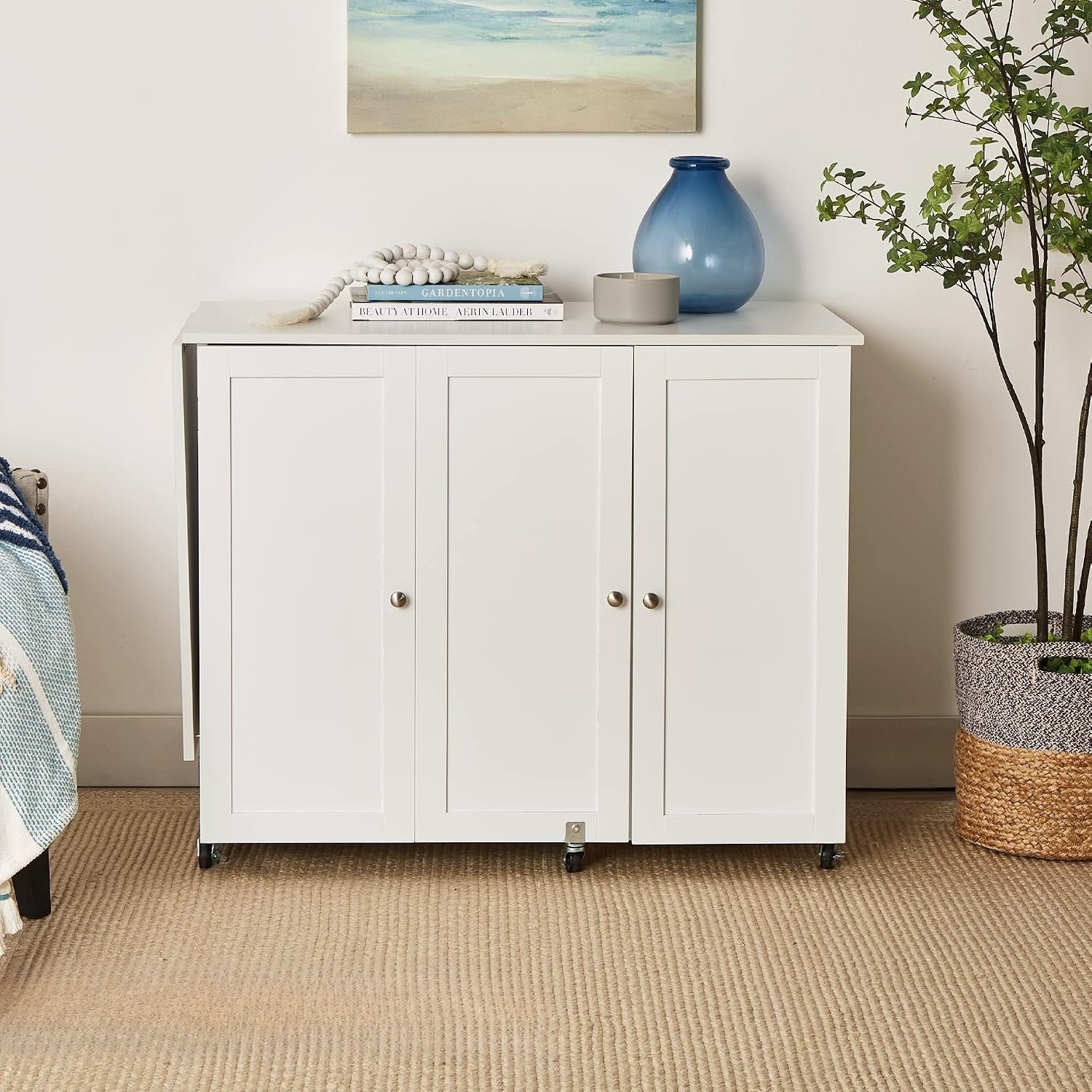 Large Folding Sewing Craft Station Table