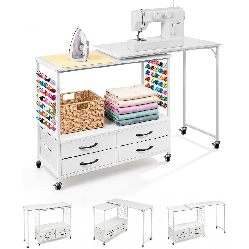 Foldable Sewing Craft Station Table