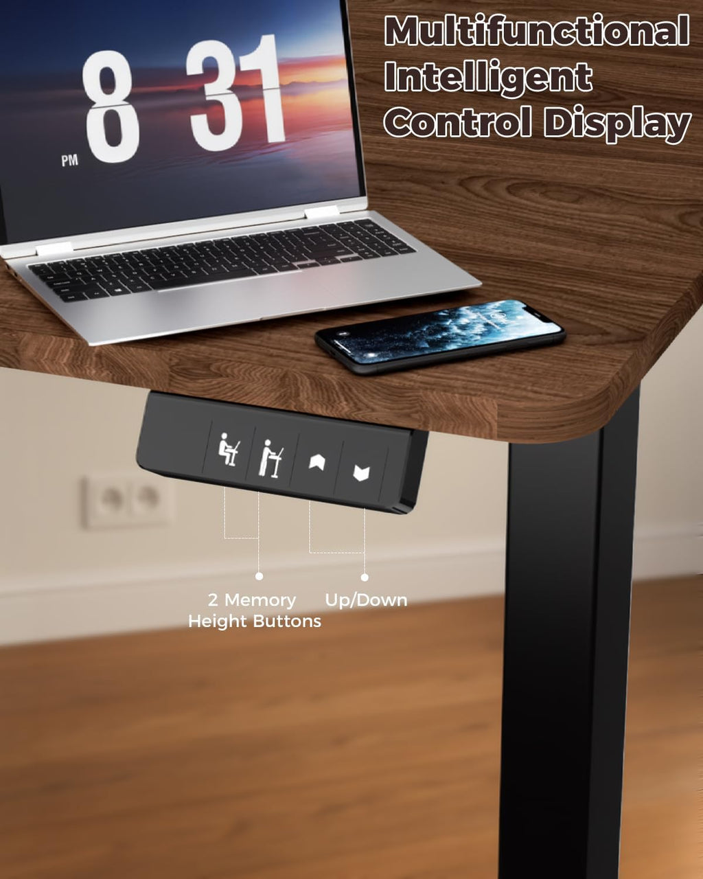 Electric Adjustable Gaming Standing Desk