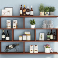 Multi‑Layer Geometric Floating Cube Bookcase
