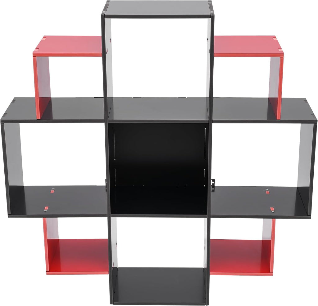 Wall‑Mounted Floating Compartment Bookcase