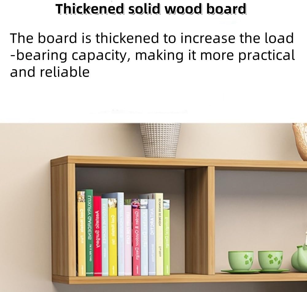 3‑Tier Geometric Floating Cube Bookcase
