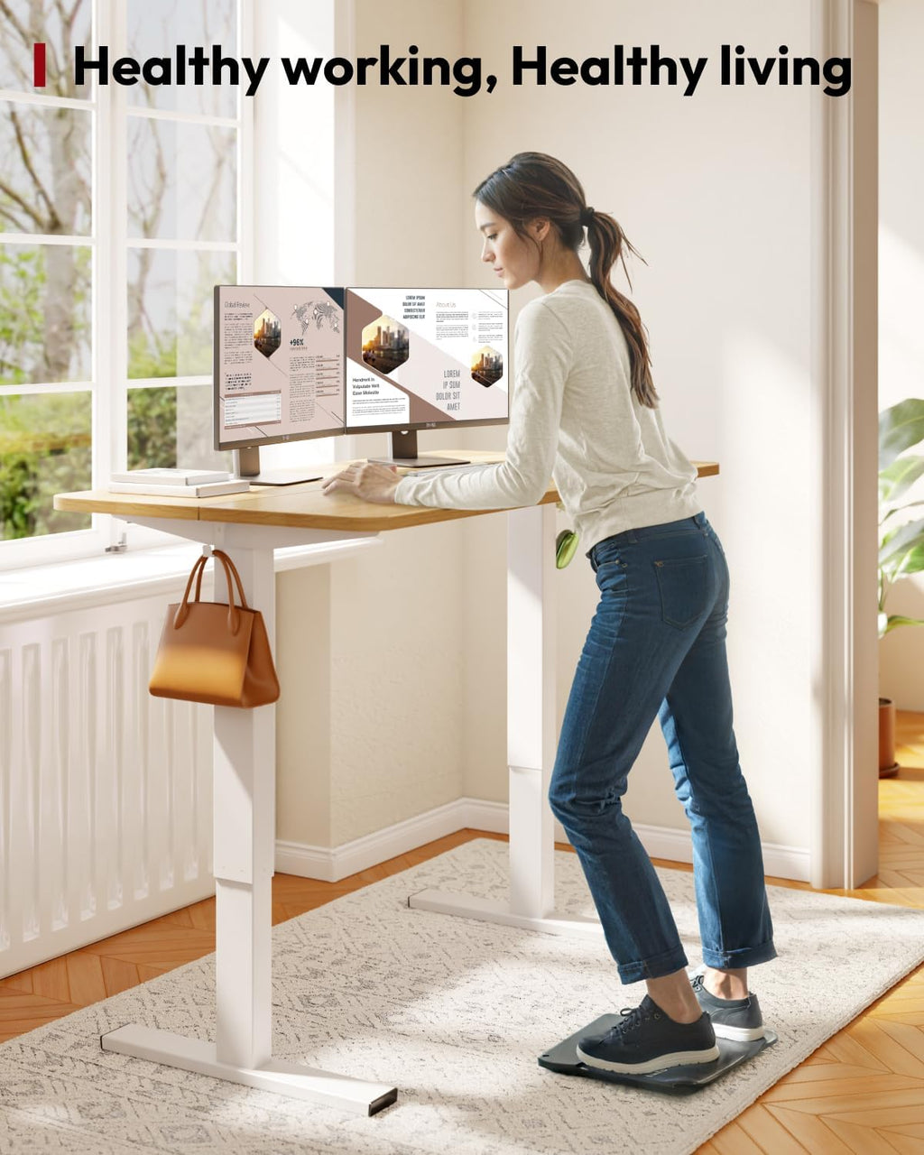 Electric Sit‑Stand Adjustable Desk