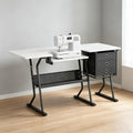 Sewing Craft Table with Storage Drawers