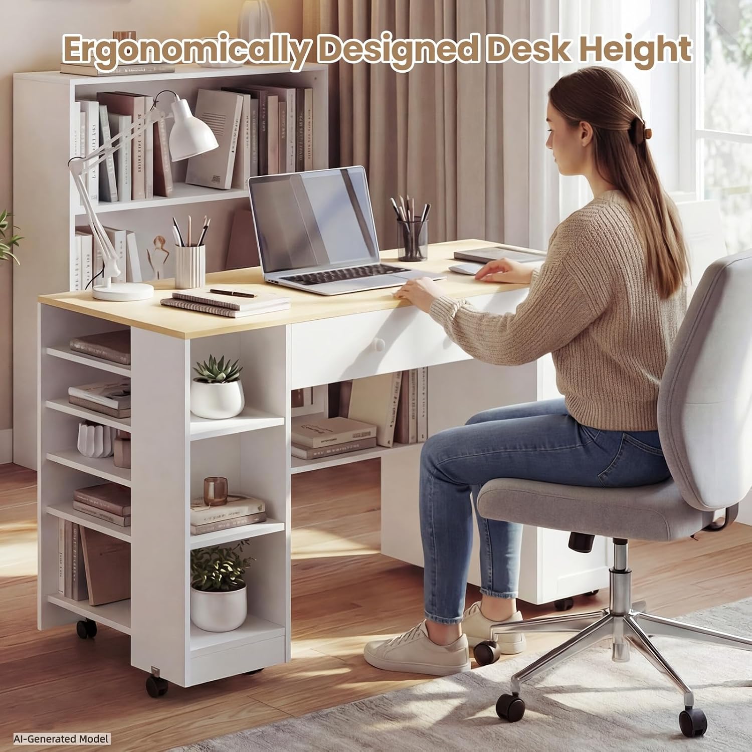 Rolling Sewing Craft Storage Table