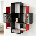 Wall‑Mounted Floating Compartment Bookcase