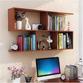 2‑Tier Geometric Floating Cube Bookshelf