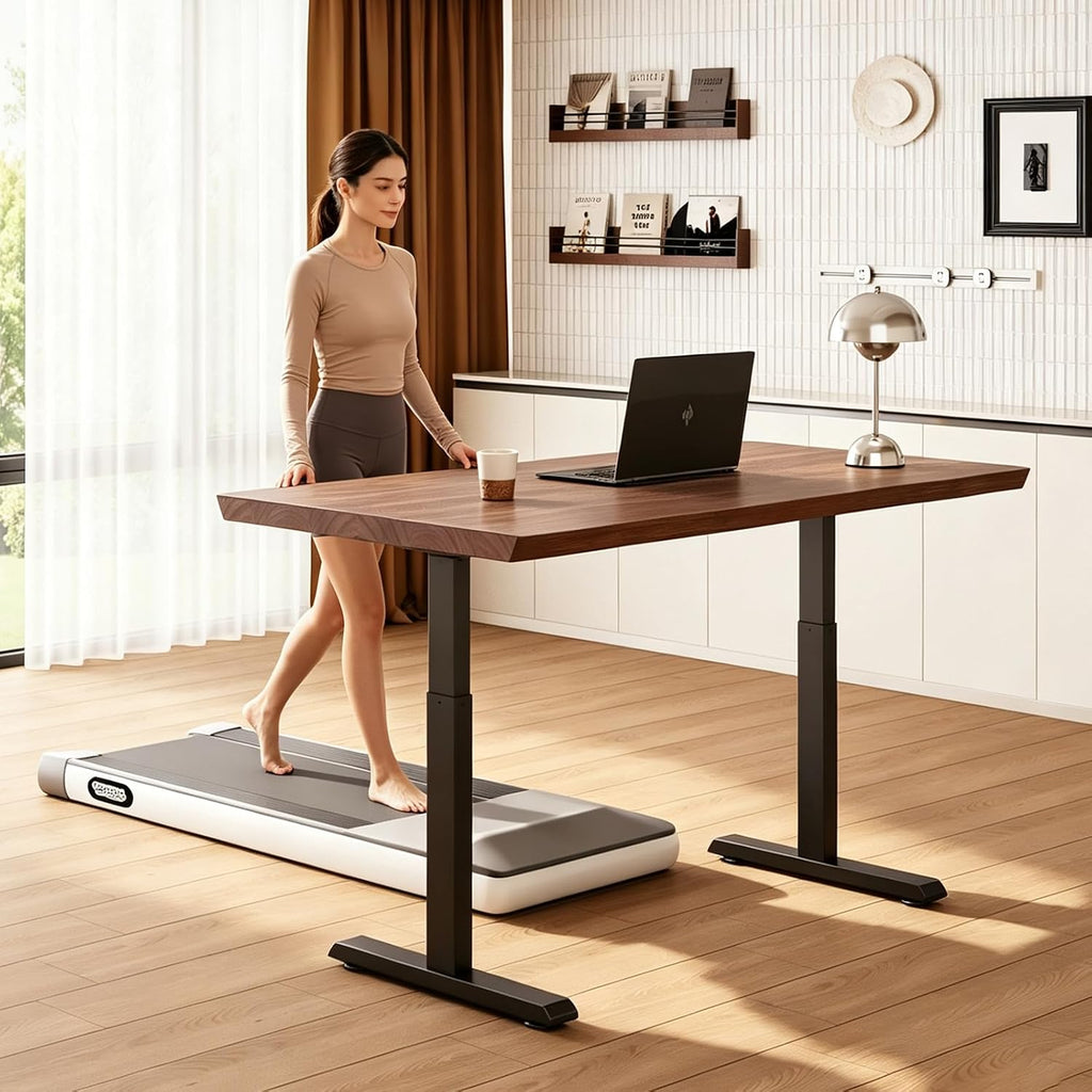 Dual‑Motor Solid Wood Standing Desk