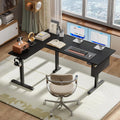 Adjustable L‑Shaped Standing Desk