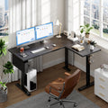 L‑Shaped LED Adjustable Standing Desk