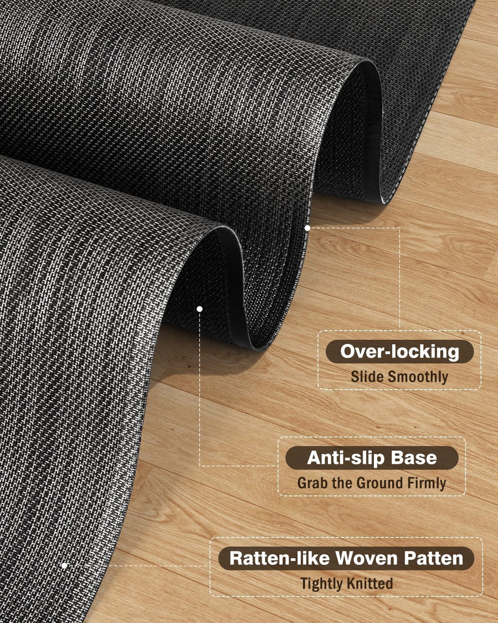 Large Hardwood Floor Office Chair Mat