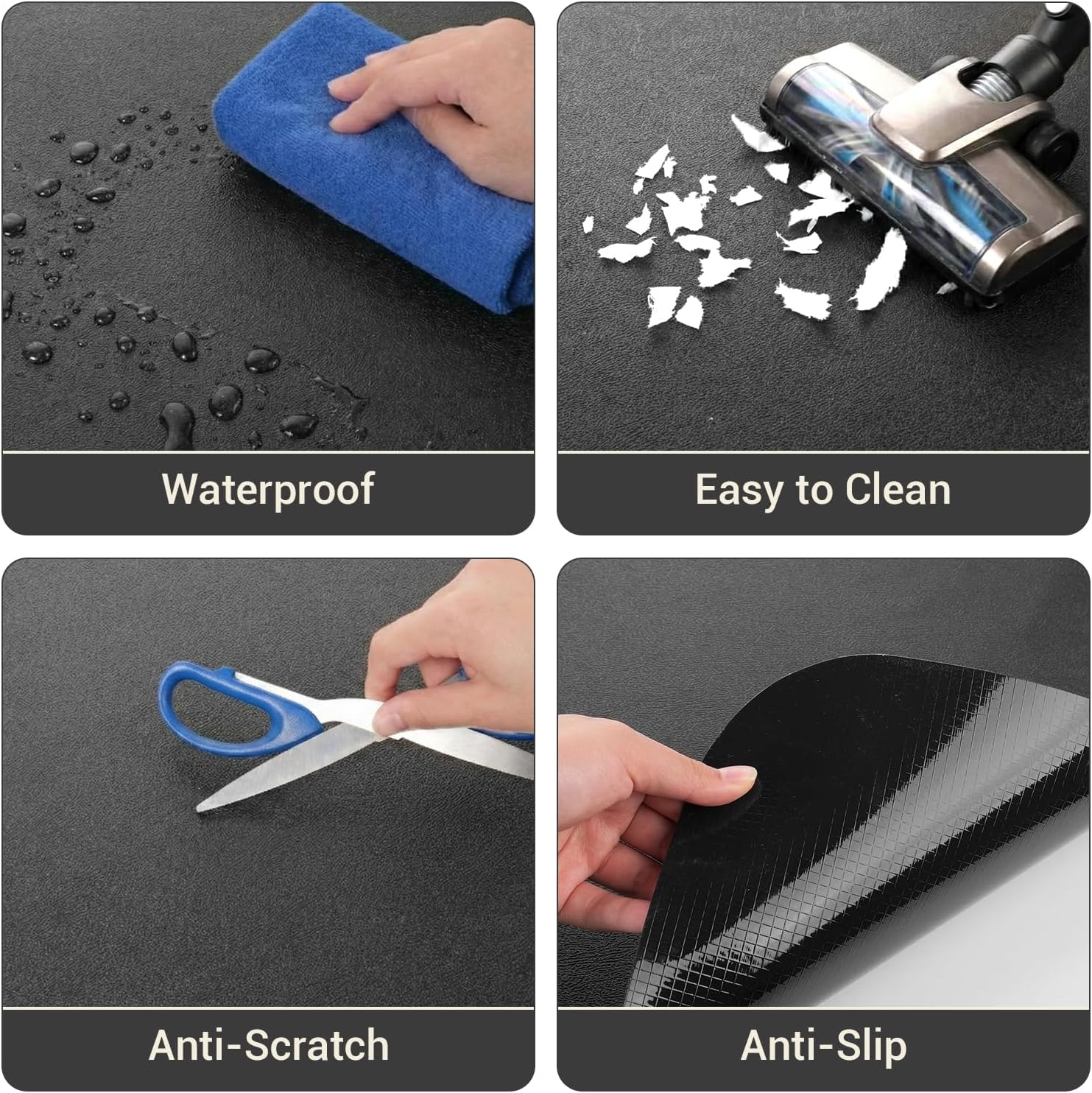 Rectangular Hard‑Surface Office Chair Mat