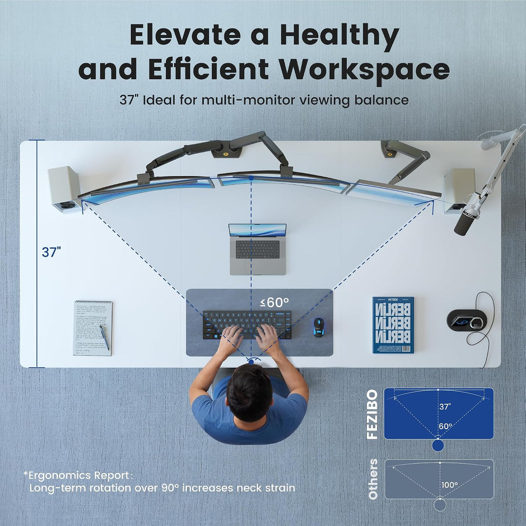 Electric Large‑Top Standing Desk