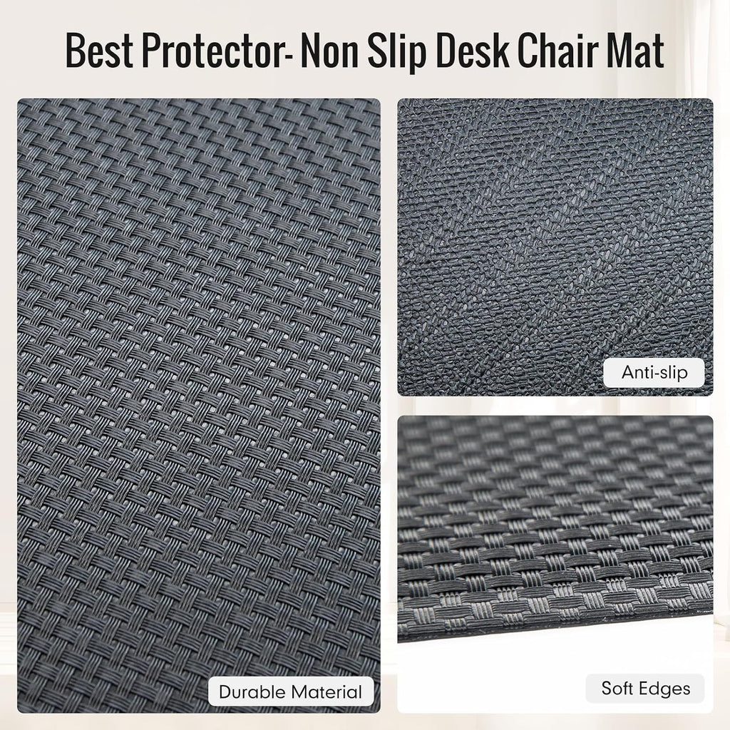 Anti‑Slip Hard‑Floor Office Chair Mat