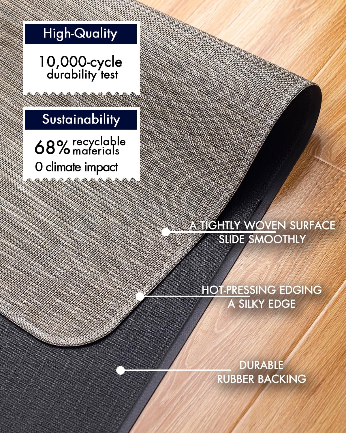 PVC Hardwood Floor Office Chair Mat