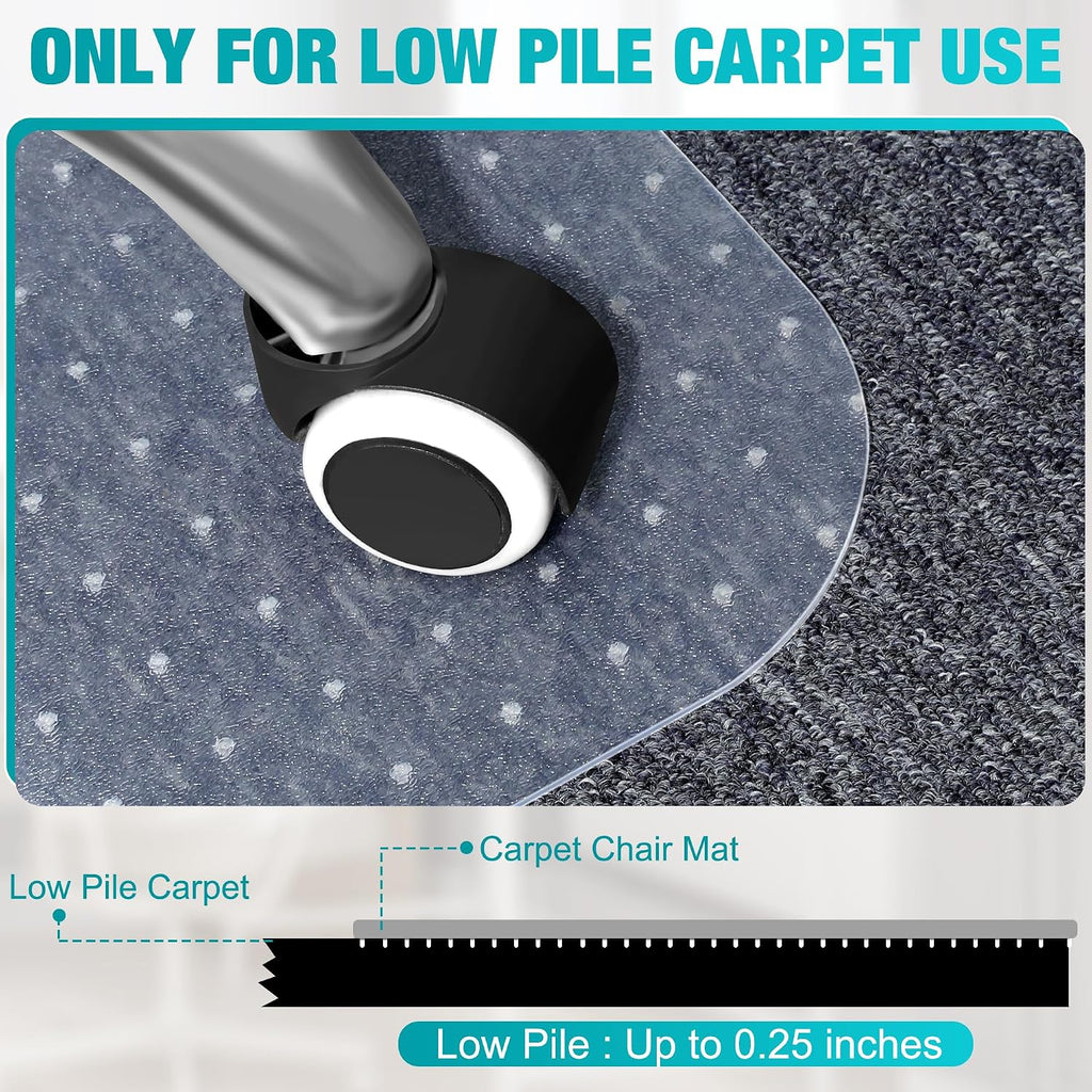 Clear Plastic Carpet Office Chair Mat