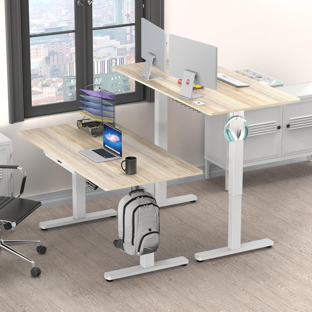 Electric Adjustable Standing Desk with Drawer
