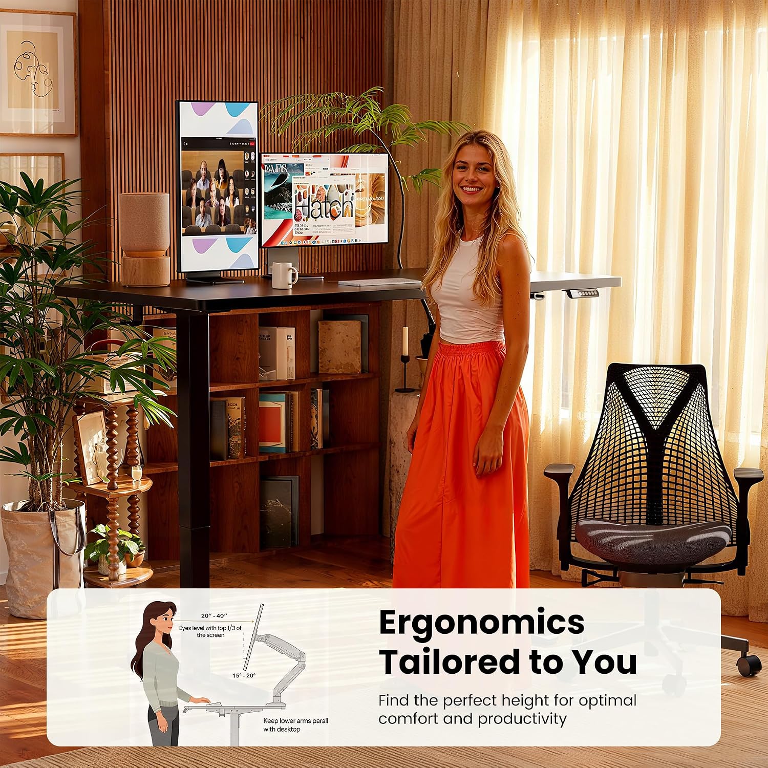Electric Memory Preset Standing Desk