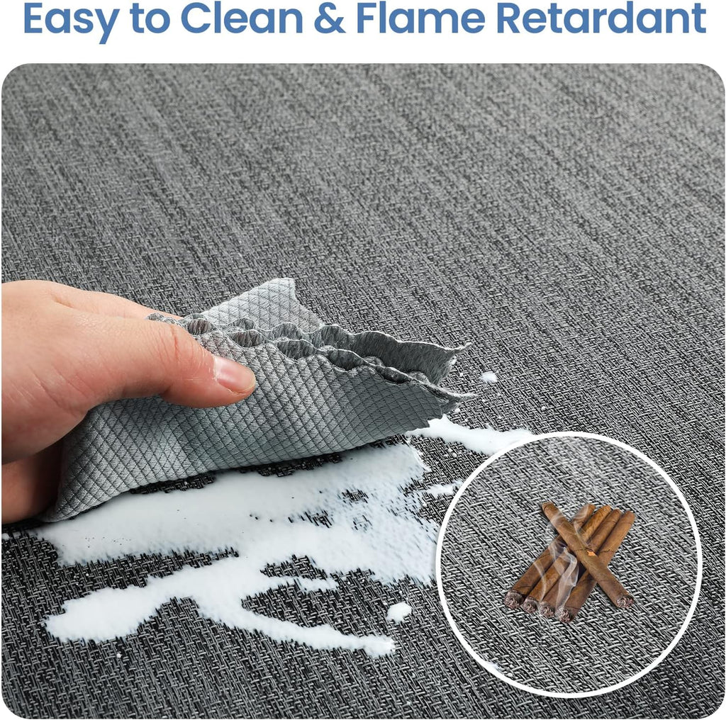 Textured Hardwood Floor Office Chair Mat