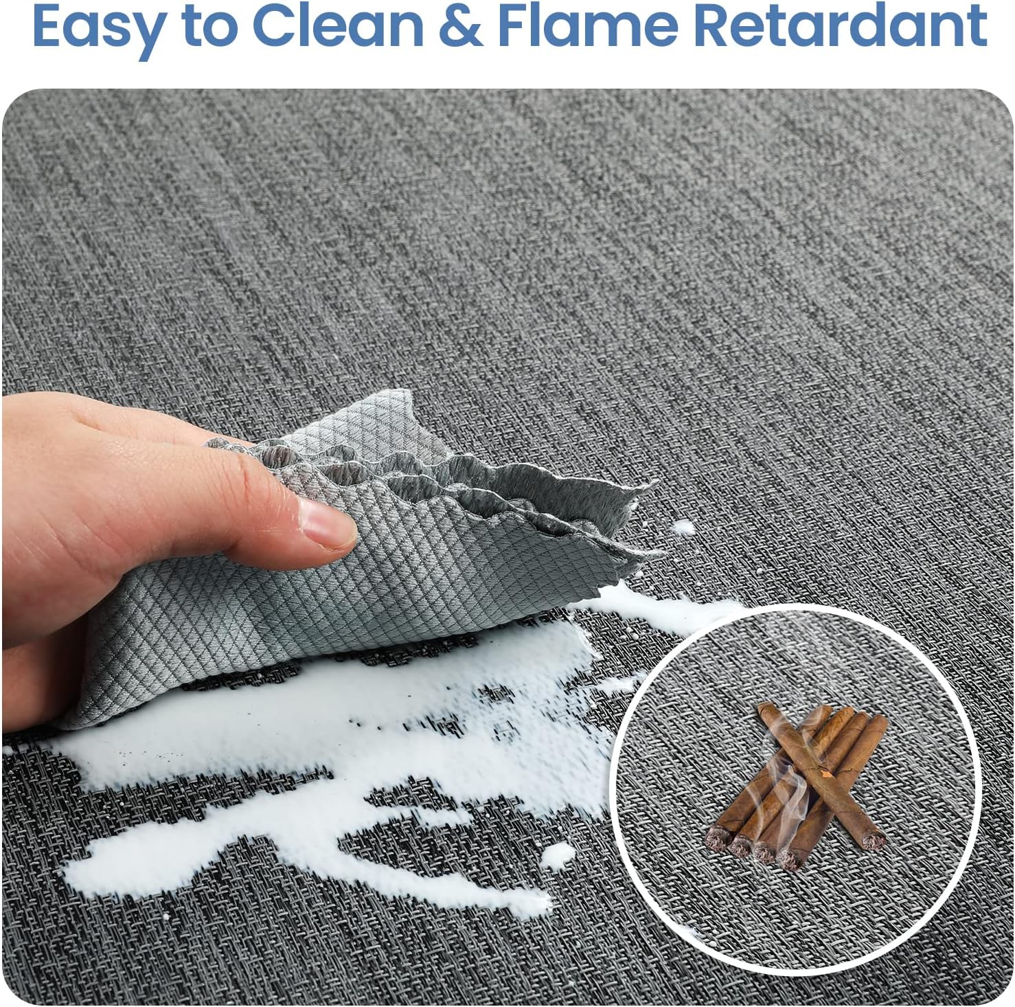 Textured Hardwood Floor Office Chair Mat