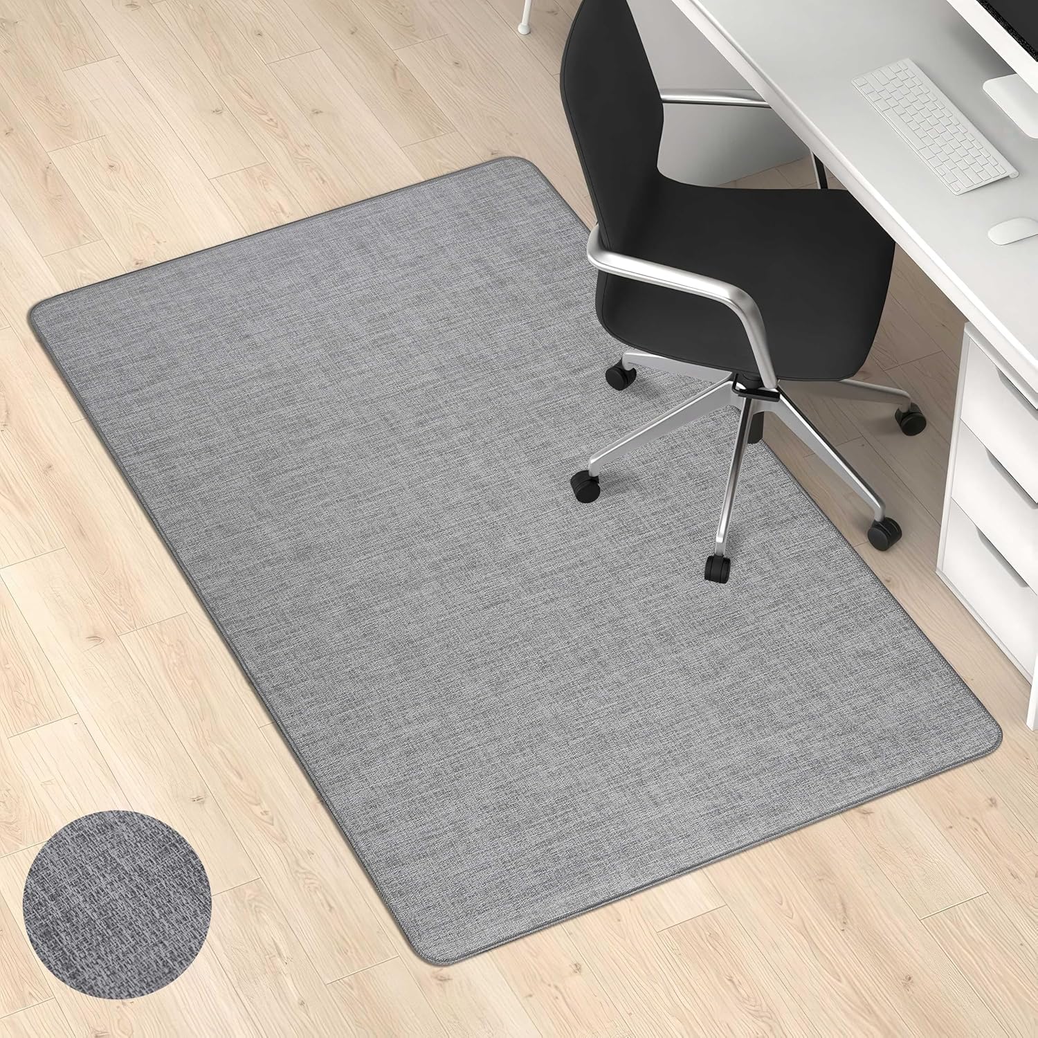 Rubber Hardwood Floor Office Chair Mat