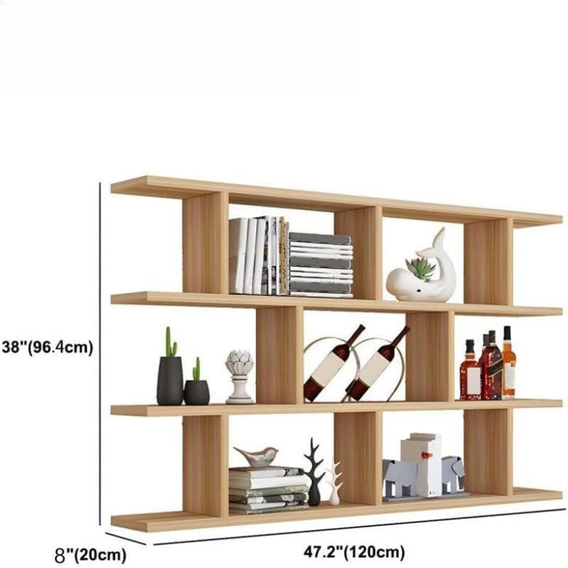 Black Wall‑Mounted Floating Bookcase Shelf
