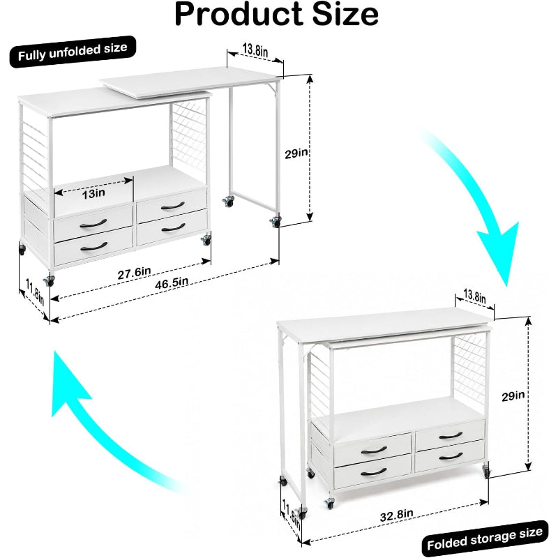Foldable Sewing Craft Station Table